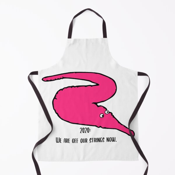 Item preview, 'We are Off Our Strings Now' Worm on a String in Hot Pink designed and sold by YLCDesigns.