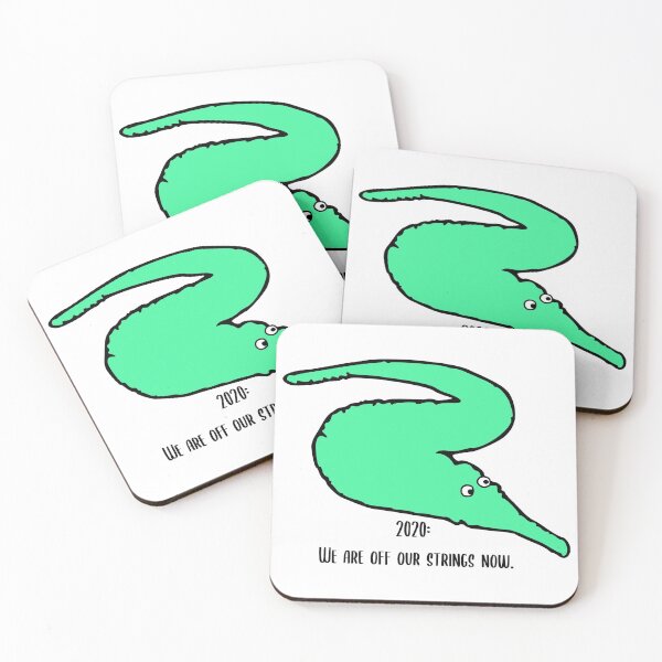 Artikelvorschau, "Wir sind jetzt von unseren Fäden" Wurm auf einer Schnur in Grün entworfen und verkauft von YLCDesigns.