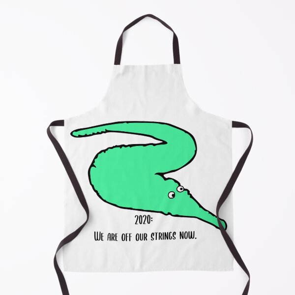 Item preview, 'We are Off Our Strings Now' Worm on a String in Green designed and sold by YLCDesigns.