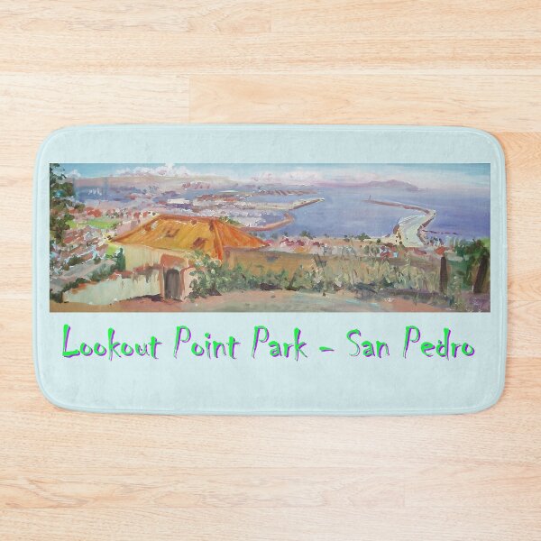 Item preview, San Pedro Lookout of LA Harbor (En Plein Aire) designed and sold by wildrooster4fun.