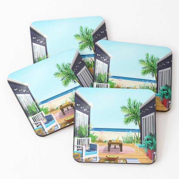 Item preview, Beach Deck Illustration designed and sold by Pantonia.