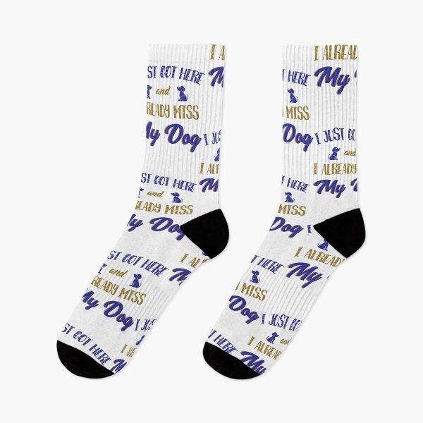 Item preview, I Just Got Here and I Already Miss My Dog designed and sold by Onestopcuteness.