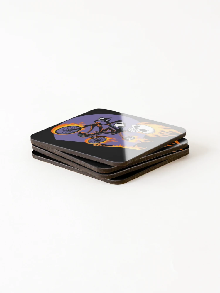 Thumbnail 4 of 5, Coasters (Set of 4), Little Rider designed and sold by SpaceRockLab.