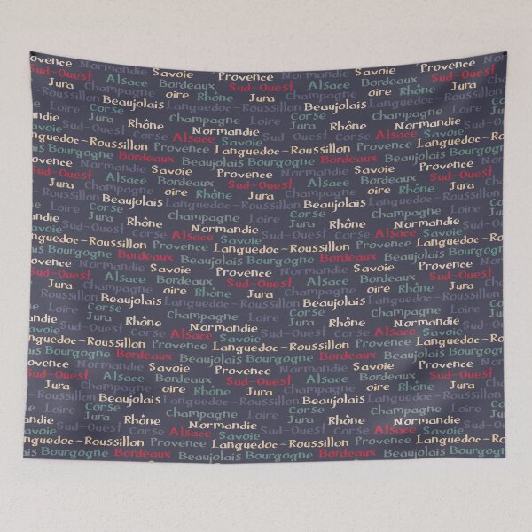 Item preview, Major French wine regions designed and sold by GreenNote.