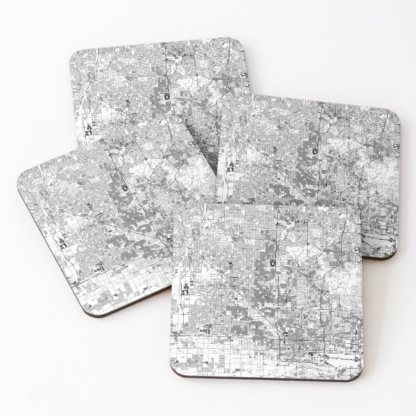 Item preview, Phoenix White Map designed and sold by multiplicitymap.