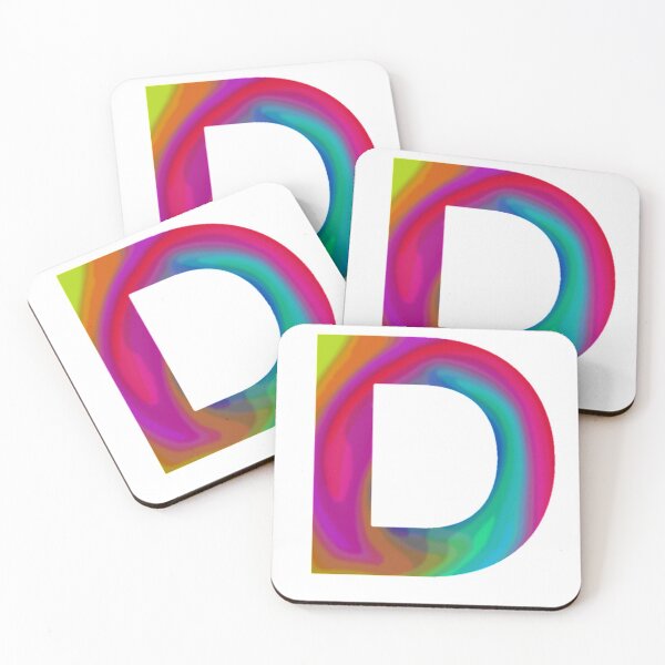 Item preview, Colorful Psychedelic Letter D  designed and sold by crgart.
