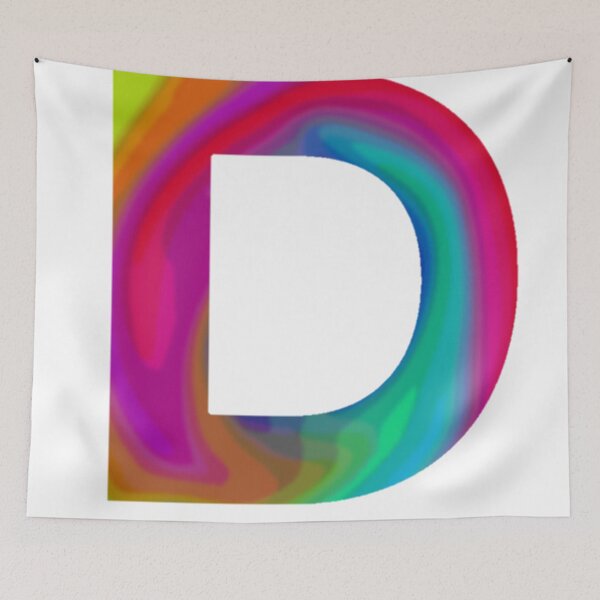 Item preview, Colorful Psychedelic Letter D  designed and sold by crgart.