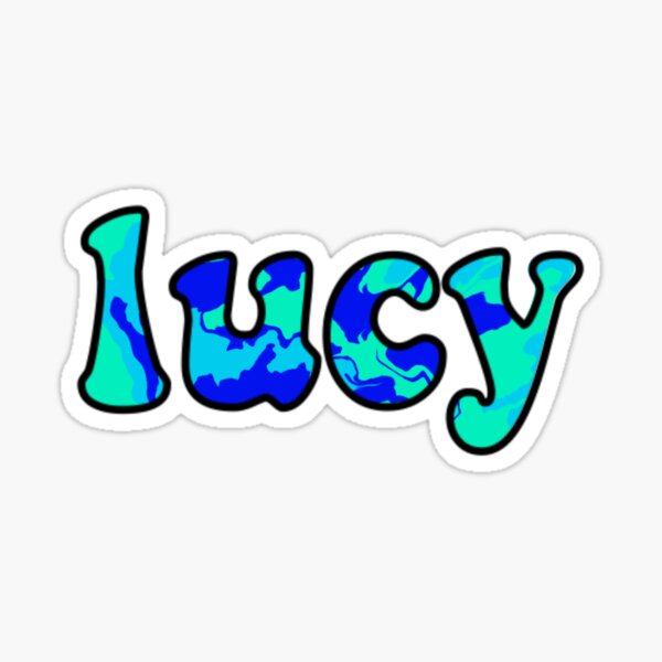 "Lucy Custom Sticker" Sticker For Sale By Katesdesignss | Redbubble