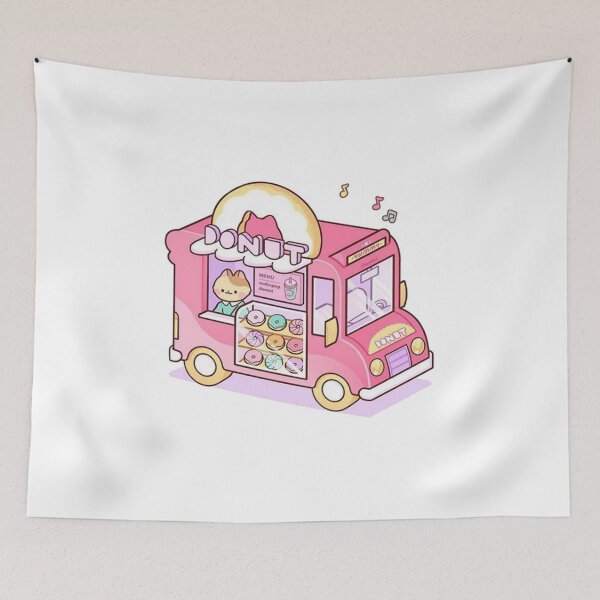 Item preview, Kitty Donut Shop designed and sold by bebeshark.