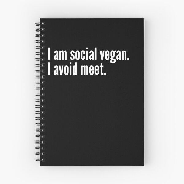 Item preview, I am social vegan. I avoid meet. designed and sold by kosethk.