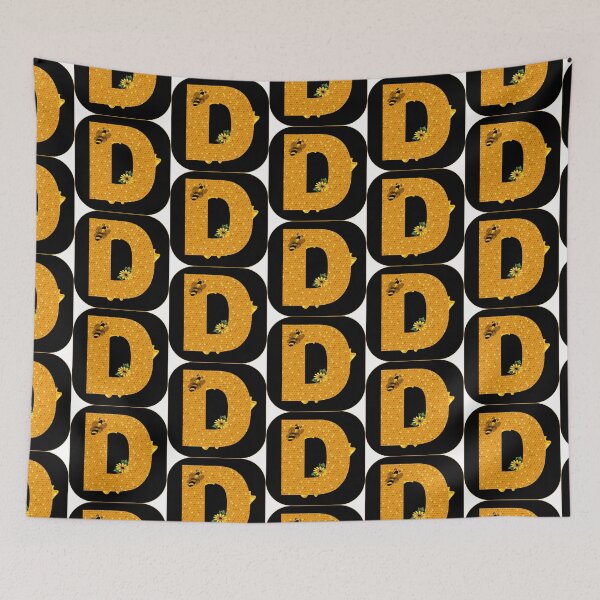 Item preview, Alphabet D Honeycomb Bee designed and sold by Fas Designs.