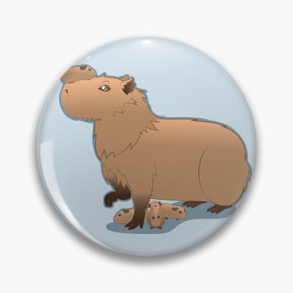 Item preview, Besties! Capybara with Guinea Pigs designed and sold by LunaAndromeda.