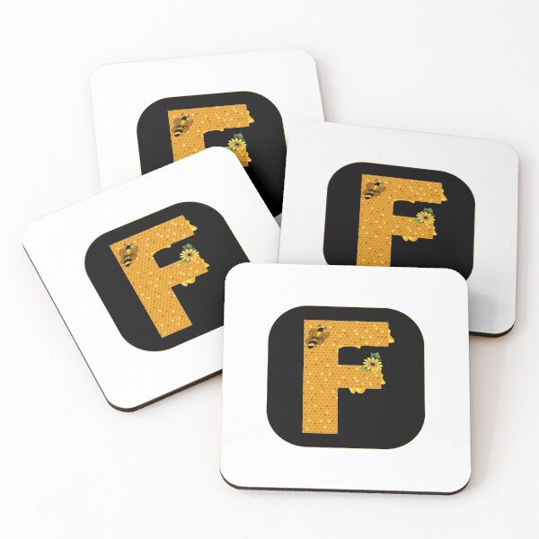 Item preview, Alphabet F Honeycomb Bee designed and sold by Fas Designs.