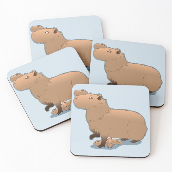 Item preview, Besties! Capybara with Guinea Pigs designed and sold by LunaAndromeda.