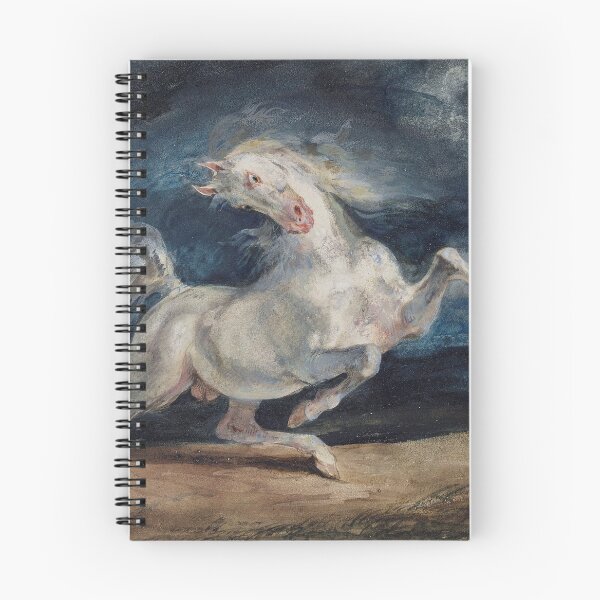 Item preview, Horse Frightened by a Thunderstorm by Eugène Delacroix 1829 designed and sold by covenapparel.