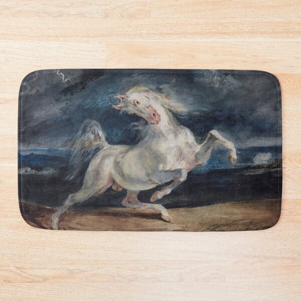 Item preview, Horse Frightened by a Thunderstorm by Eugène Delacroix 1829 designed and sold by covenapparel.