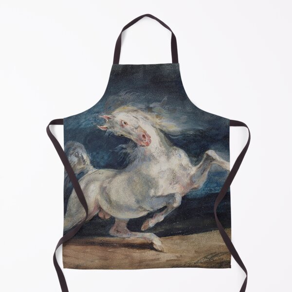 Item preview, Horse Frightened by a Thunderstorm by Eugène Delacroix 1829 designed and sold by covenapparel.