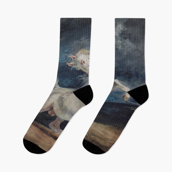 Item preview, Horse Frightened by a Thunderstorm by Eugène Delacroix 1829 designed and sold by covenapparel.