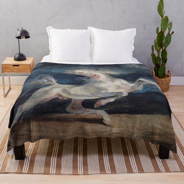 Item preview, Horse Frightened by a Thunderstorm by Eugène Delacroix 1829 designed and sold by covenapparel.