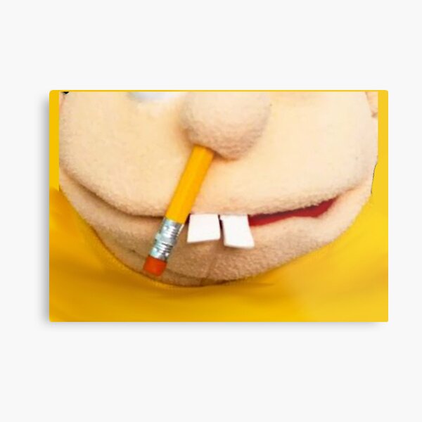 SML JEFFY Puppet Jeffy the rapper, What doing, Wanna See My Pencil, Metal Print
