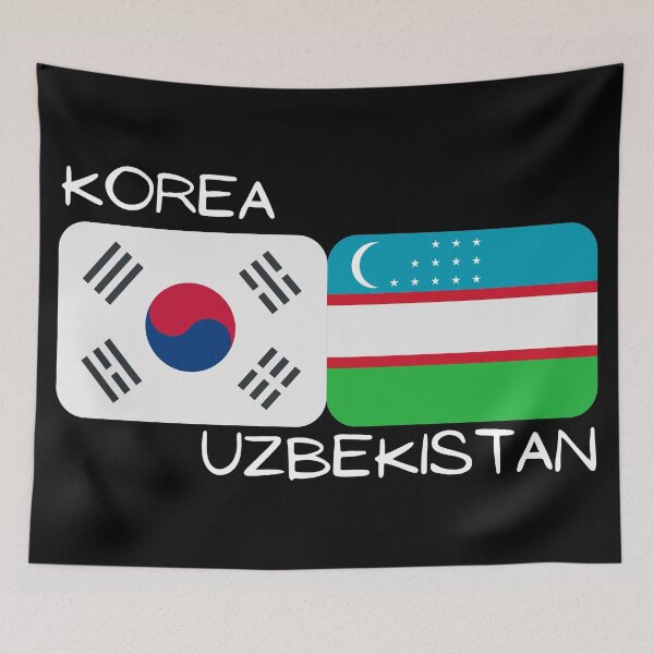 Artikelvorschau, Koreanisch Usbekistan - Korea und Usbekistan entworfen und verkauft von theKoreanRage.