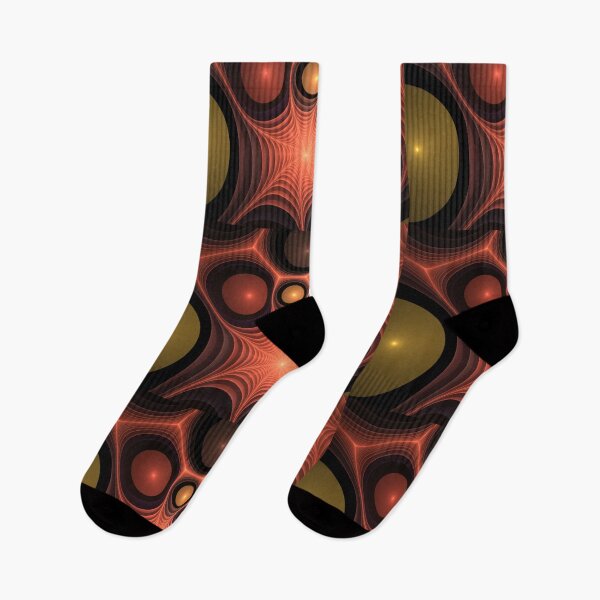 Item preview, Spider webs with golden eggs in reds & browns designed and sold by Joshua Sweeney.