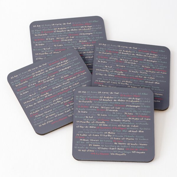 Item preview, Numbered list of all French departments designed and sold by GreenNote.