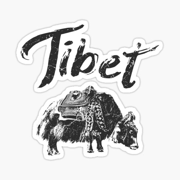 Tibet Yak Tibetan Sticker