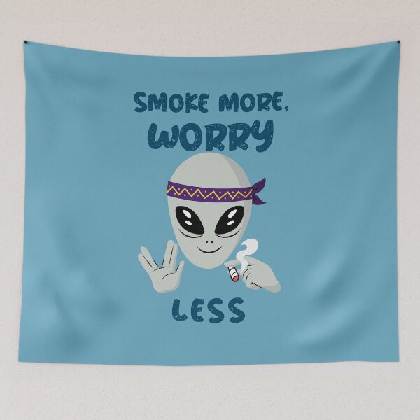 Item preview, Smoke more, Worry less designed and sold by StonerAesthetic.