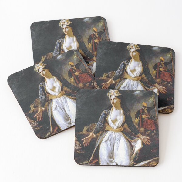 Item preview, Greece on the Ruins of Missolonghi (La Grèce sur les ruines de Missolonghi) by Eugène Delacroix 1826 designed and sold by covenapparel.