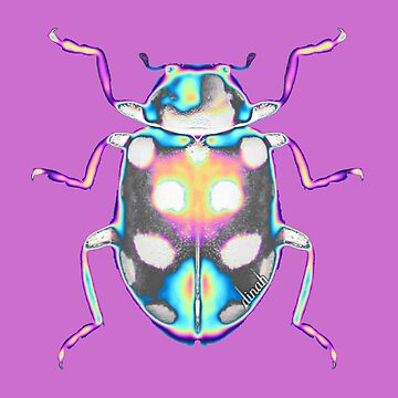 Artwork thumbnail, Cool Colorful Scarab Specimen  by dinaaaaaah