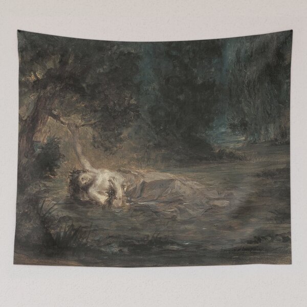 Item preview, The Death of Ophelia by Eugène Delacroix Famous painting designed and sold by covenapparel.