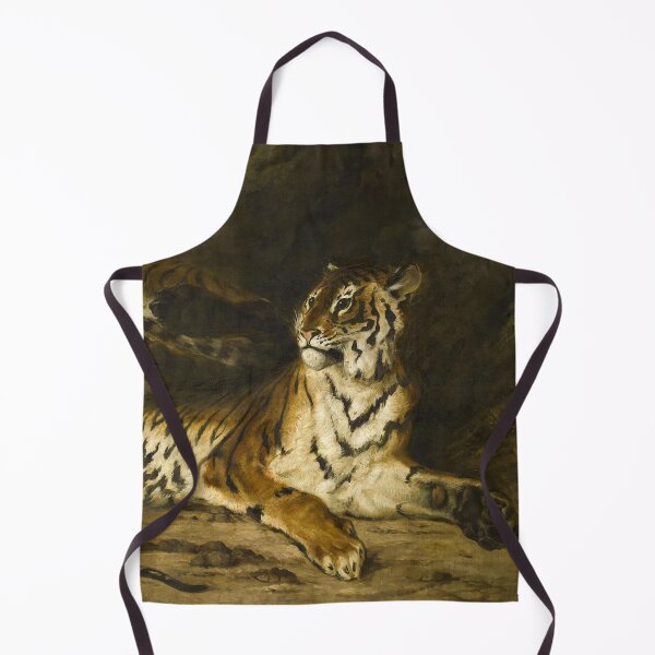 Item preview, A Young Tiger Playing with Its Mother by Eugène Delacroix Famous Art designed and sold by covenapparel.