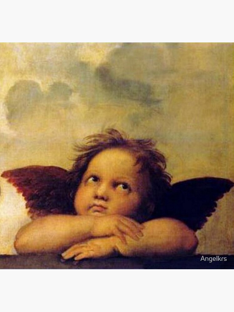 Small Cheeky Cherub Angel 2 By Raphael Sanzio Sticker For Sale By Angelkrs Redbubble 2537