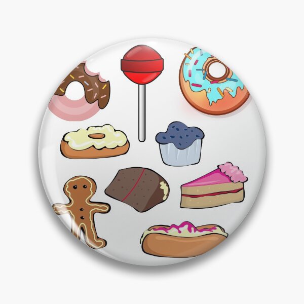 Item preview, sweet treats, donut cake muffin stickers designed and sold by charmingthreads.