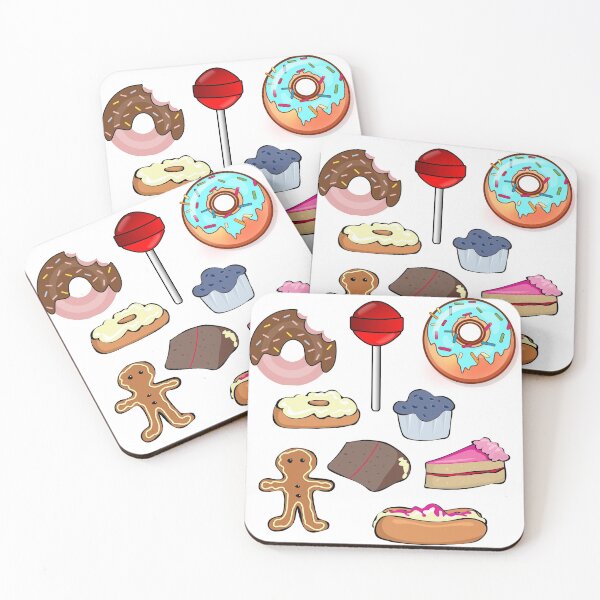 Item preview, sweet treats, donut cake muffin stickers designed and sold by charmingthreads.