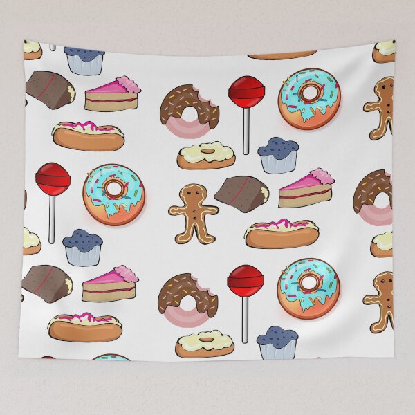 Item preview, sweet treats, donut cake muffin stickers designed and sold by charmingthreads.