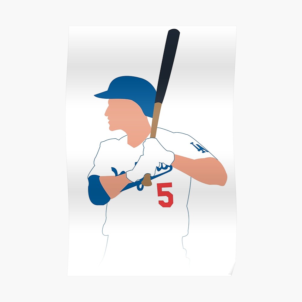 corey seager jersey number Sticker for Sale by madisonsummey