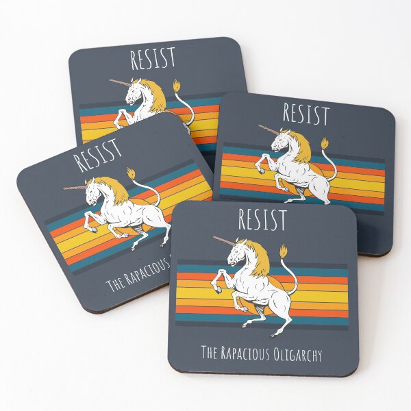 Item preview, RESIST, Unicorn designed and sold by hausofbutterfly.