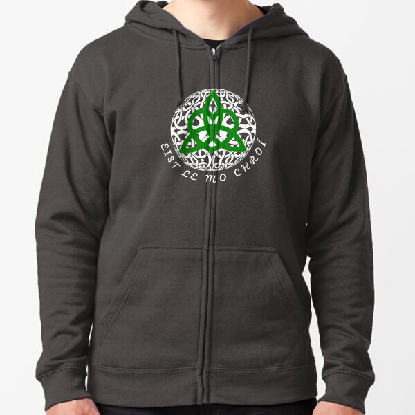 irish zip up hoodies