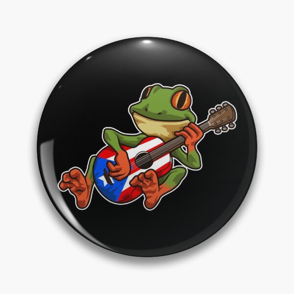 Item preview, Coqui Frog Playing Guitar - Boricua Animal designed and sold by anziehend.