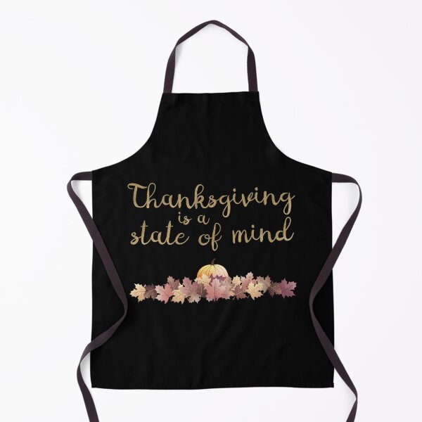 Item preview, Gratitude in Style - ‘Thanksgiving Is a State of Mind’ Statement Design - Black Background designed and sold by talgursmusthave.