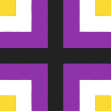 Artwork thumbnail, Nonbinary Square Pattern by Aroaes