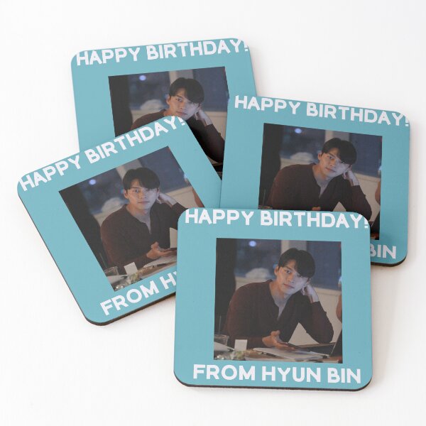 Item preview, Happy Birthday From Hyun Bin designed and sold by kpopkdramamerch.