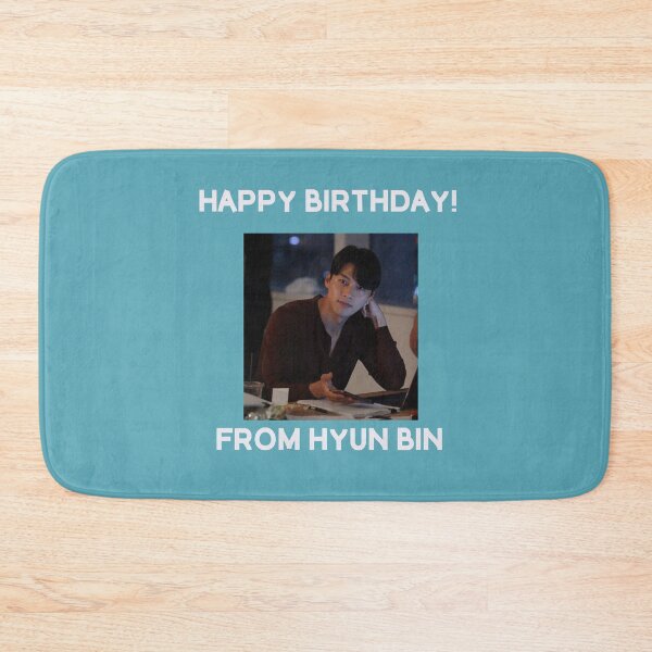 Item preview, Happy Birthday From Hyun Bin designed and sold by kpopkdramamerch.
