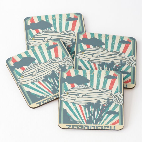 Item preview, Cool Retro Zebra Fish Silhouette Gift Design Idea design design designed and sold by Lisbob.