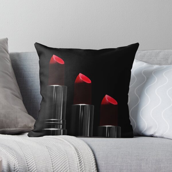 Lipstick Love - III Throw Pillow