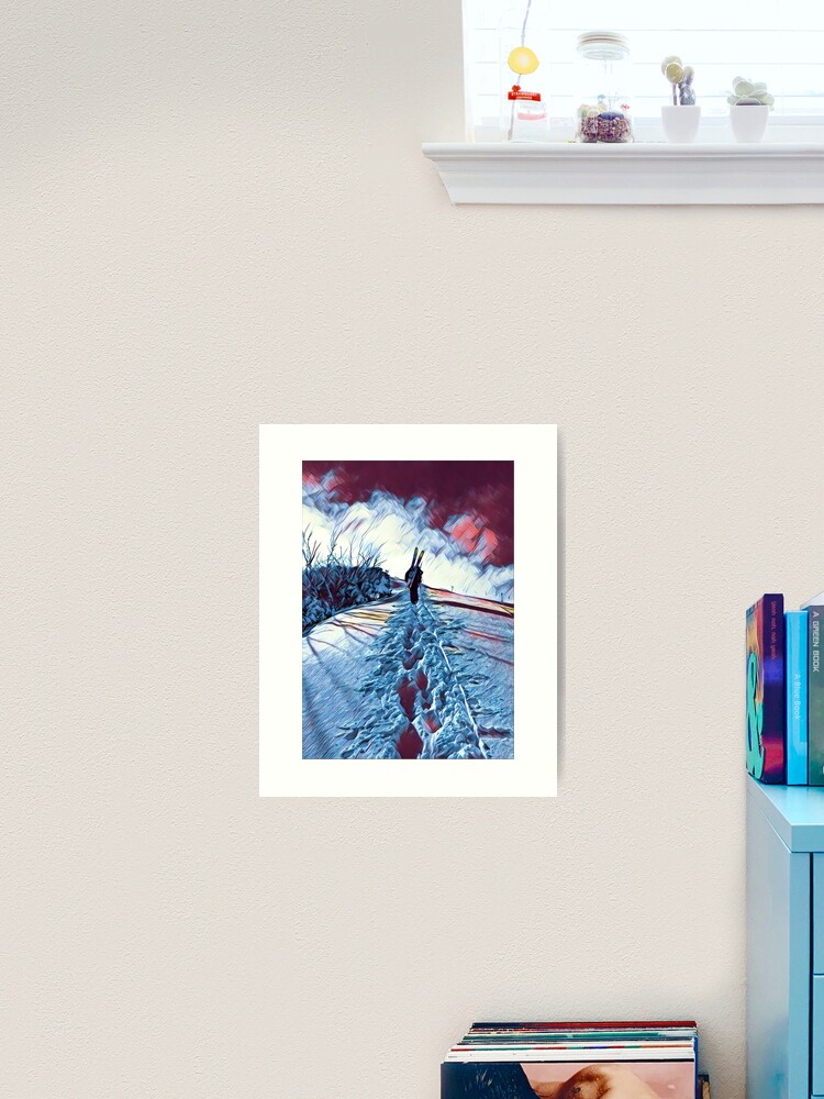 Thumbnail 1 of 3, Art Print, The Hike Out, Mt Hotham designed and sold by ajdesignsau.