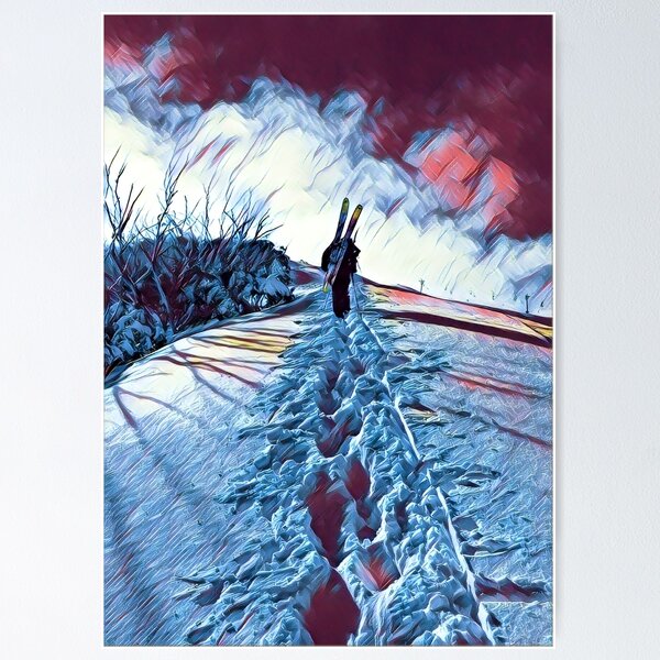 Item preview, The Hike Out, Mt Hotham designed and sold by ajdesignsau.