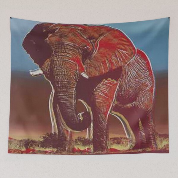 Item preview, AW African Elephant in earth tones designed and sold by Peace,Love & Art.